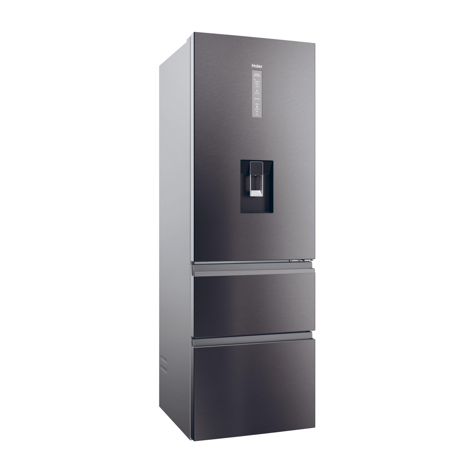 Haier HTW5618EWMP 59.5cm 60/40 Frost Free Fridge Freezer - Dark